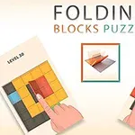 Ekranda blokları katlayan iki elin yer aldığı renkli kareli puzzle görseli