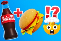 Food Match oyununda toplanacak birçok yemek ve mutfak eşyası ile dekore