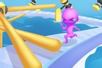 Fun Race 3D, diğer karakterlerle yarışacağınız popüler bir oyun
