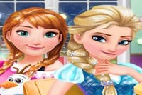 Elsa, Anna ve Rapunzel ile eğlenceli bir kız kardeşler oyun gecesine