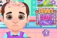Komik Kuaför oyununda saçsız adama yardım et!