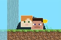 Voxel dünyasında eğlenceli 2 oyunculu oyun