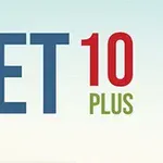 Beyaz arka plan üzerinde büyük harflerle GET 10 PLUS yazısı