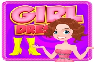 Pembe elbise giymiş bir kadın, pembe ve sarı renklerle yazılmış bir yazının önünde duruyor, yanında sarı çizme resimleri var