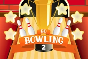 Yıldızlarla çevrili bir bowling kupası ve labutların ön plana çıktığı renkli bir illüstrasyon