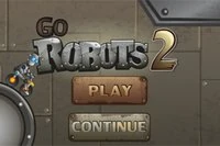 Go Robots 2deki robotlar, garip bir yerçekimi olan ve kötü robotlarla dolu