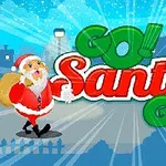 Noel Babanın hediye çuvalıyla yürüdüğü ve Go!