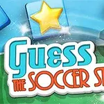 Yeşil ve mavi arka planın üzerinde sarı yıldızlar ve bir futbol topu ile parlak yazı tarzında bir başlık
