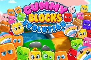 Renkli yüz ifadeleri olan çeşitli blokların ve ortada büyükçe renkli bir yazının bulunduğu bir görüntü