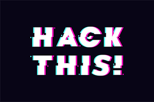 Beyaz renkte HACK THIS!