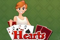 Klasik 4 kişilik Hearts kart oyunu, 3 bilgisayara karşı