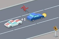 Bu kasabada Stickman Rush kahramanı olmak harika sürüş becerileri gerektirir