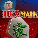 Hex şeklinde Mahjong taşlarının ön planda olduğu ve üst kısmında Hex Mahjong yazısının bulunduğu görsel