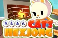 Renkli Hex taşlarıyla Mahjong oyunu