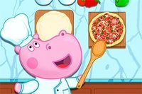 Hippo Pizzeria çok sevimli bir yemek pişirme oyunu