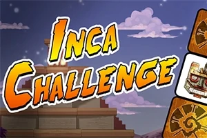 Inca Challenge yazısı, arka planda piramit ve bulutlarla süslenmiş bir gökyüzü üzerinde gösteriliyor