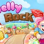 Pembe saçlı, kırmızı kurdeleli bir karakterin ve arka planda şeker temalı bir manzaranın yer aldığı renkli bir sahne