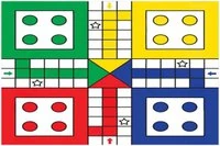Eski klasik tahta oyunu geri döndü Ludo Play için bir  başlık.