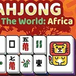 Mahjong taşları üzerinde sevimli maymun ve aslan çizimleri ile çeşitli Çince karakterler ve simgeler yer alıyor