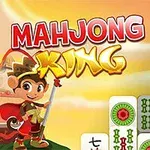 Bir maymun karakteri, Mahjong taşları ve MAHJONG KING yazısı