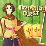 Yeşil bir arka plan önünde duran kadın karakter ve yanında çeşitli desenlerde Mahjong taşlarının bulunduğu bir oyun tahtası