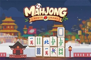 Gece vakti Asya tarzı binaların önünde üst üste dizilmiş Mahjong taşları