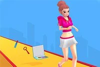 Makeover Run eğlenceli bir parkur oyunudur