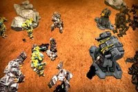 Gerçekçi mech robotlarla kesin askeri savaş simülatörü