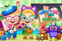 Mike ve Mia, okulun ilk günü için çok heyecanlı