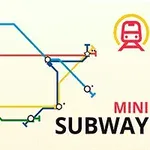 Renkli metro hatlarını ve sağ üstte tren ikonunu gösteren grafik tasarım