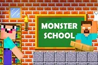 Minecraft okuluna hoş geldiniz. Kahramanlar: Noob, Enderman, Herobrine ve
