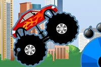 Monster Truck Destroyer, yana kaydırmalı bir canavar kamyonu sürüş oyunu