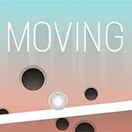 Beyaz bir topun eğik bir platform üzerinde dengede durduğu, arka planda hareketli dairelerin bulunduğu pastel bir görüntü
