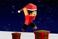 Parkour Block Christmasta harika akrobatik hareketler yap