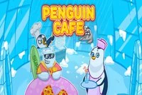 Yüzen penguen kafenizi yönetin ve müşterilere iyi yiyecekler sunun