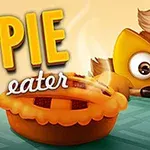Bir pasta ve masanın üzerine eğilmiş meraklı bir çizgi karakterin olduğu renkli bir illüstrasyon