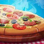 Buhar çıkaran, dilimlenmiş ve çeşitli malzemelerle süslenmiş pizza