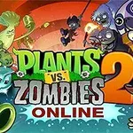 Çeşitli bitki ve zombi karakterlerinin bulunduğu renkli ve çizgi film tarzında bir kapak tasarımı