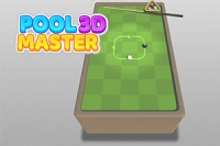 Bilardo sopanı al ve Pool Master 3Dde eğlenceli bulmacaları çözerken puan