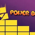 Mor bir arka plan üzerinde Power Block yazısının bulunduğu ve üst üste dizili sarı blokların yer aldığı bir görsel
