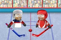 Puppet Hockey Battle buz gibi bir hokey oyunudur