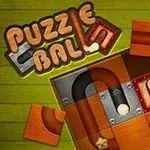 Ahşap kutu içinde metal borular ve yuvarlak parçaların bulunduğu bir bulmaca düzeni