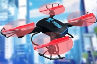 İşte 3D oyun sanat animasyonlarıyla bir drone sürüş simülasyonu oyunu