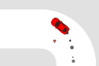 Red Car oyununda sınırsız pistlerde arabayla kayarken adrenalin dolu anlar