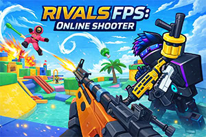 Rivals FPS: Online Shooter hızlı, blok tarzı ve çevrimiçi savaşlı bir nişan oyunu