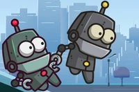 Robotların her iki robotu seviyelerden kaçmasına yardım et,
