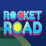 3D fütüristik bir roket aracı ve yanında renkli ROCKET ROAD yazısı