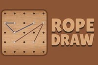 Halatları iterek yeni düzenlemeler yapacağınız bulmaca oyunu Rope Draw.