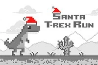 T-Rexe bu eğlenceli Noel temalı koşu oyununda mümkün olduğunca uzağa