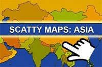Asyanın coğrafyasını öğrenmek için harika bir eğitim oyunu